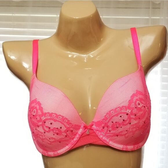 32DD Victoria's Secret Pink Lined Bra - Picture 3 of 7